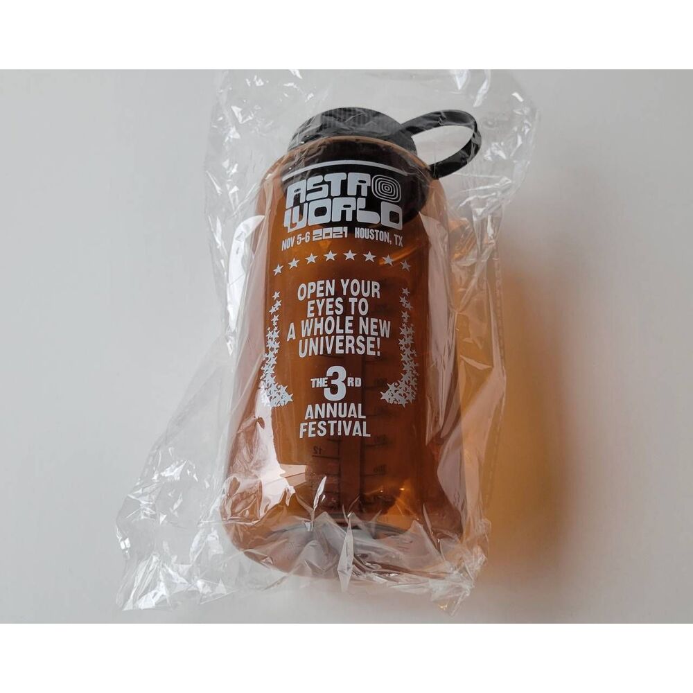 Travis Scott Astroworld 2021 Water Bottle Brown New